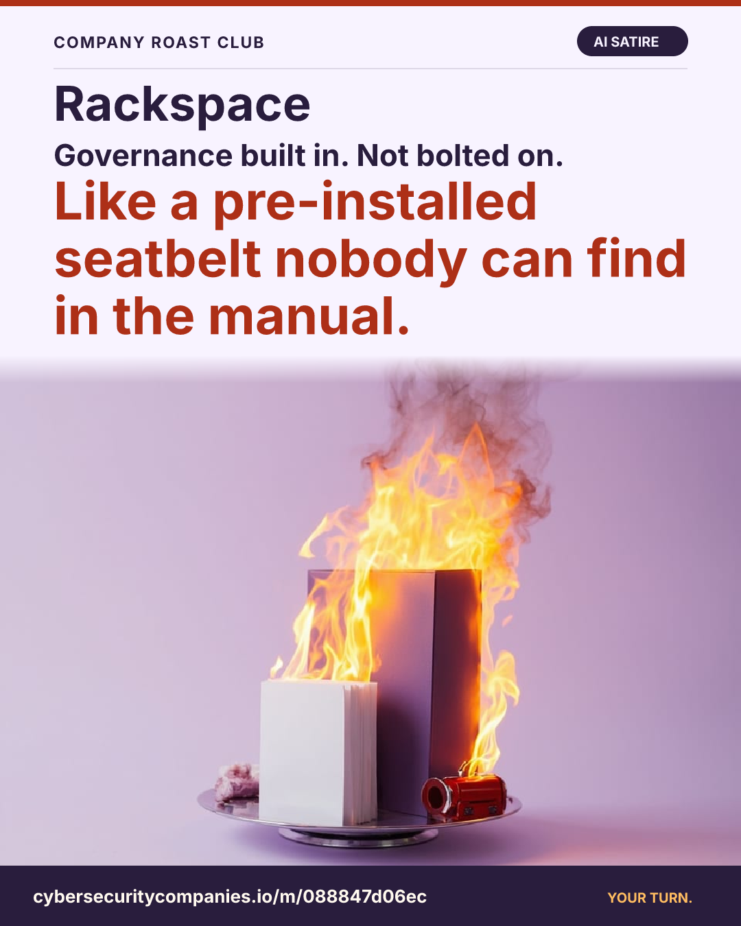 Governance built in. Not bolted on. Like a pre-installed seatbelt nobody can find in the manual.