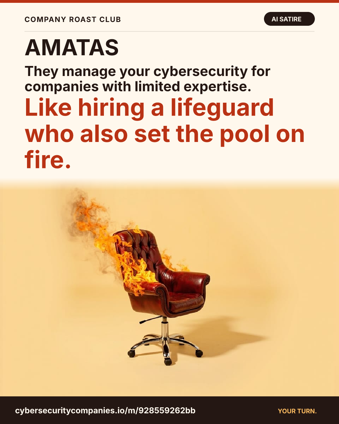 They manage your cybersecurity for companies with limited expertise. Like hiring a lifeguard who also set the pool on fire.