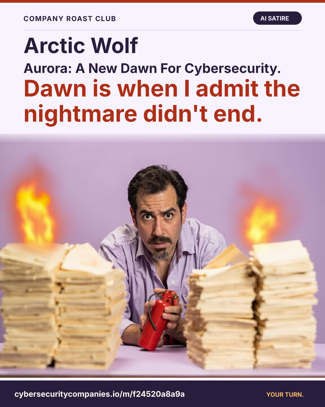 Aurora: A New Dawn For Cybersecurity. Dawn is when I admit the nightmare didn't end.