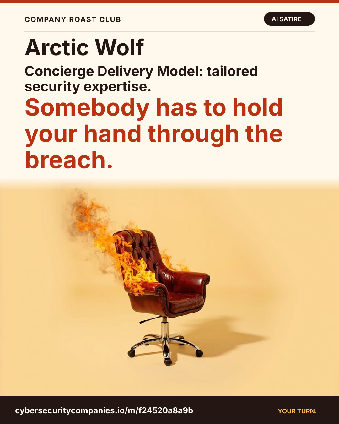Concierge Delivery Model: tailored security expertise. Somebody has to hold your hand through the breach.