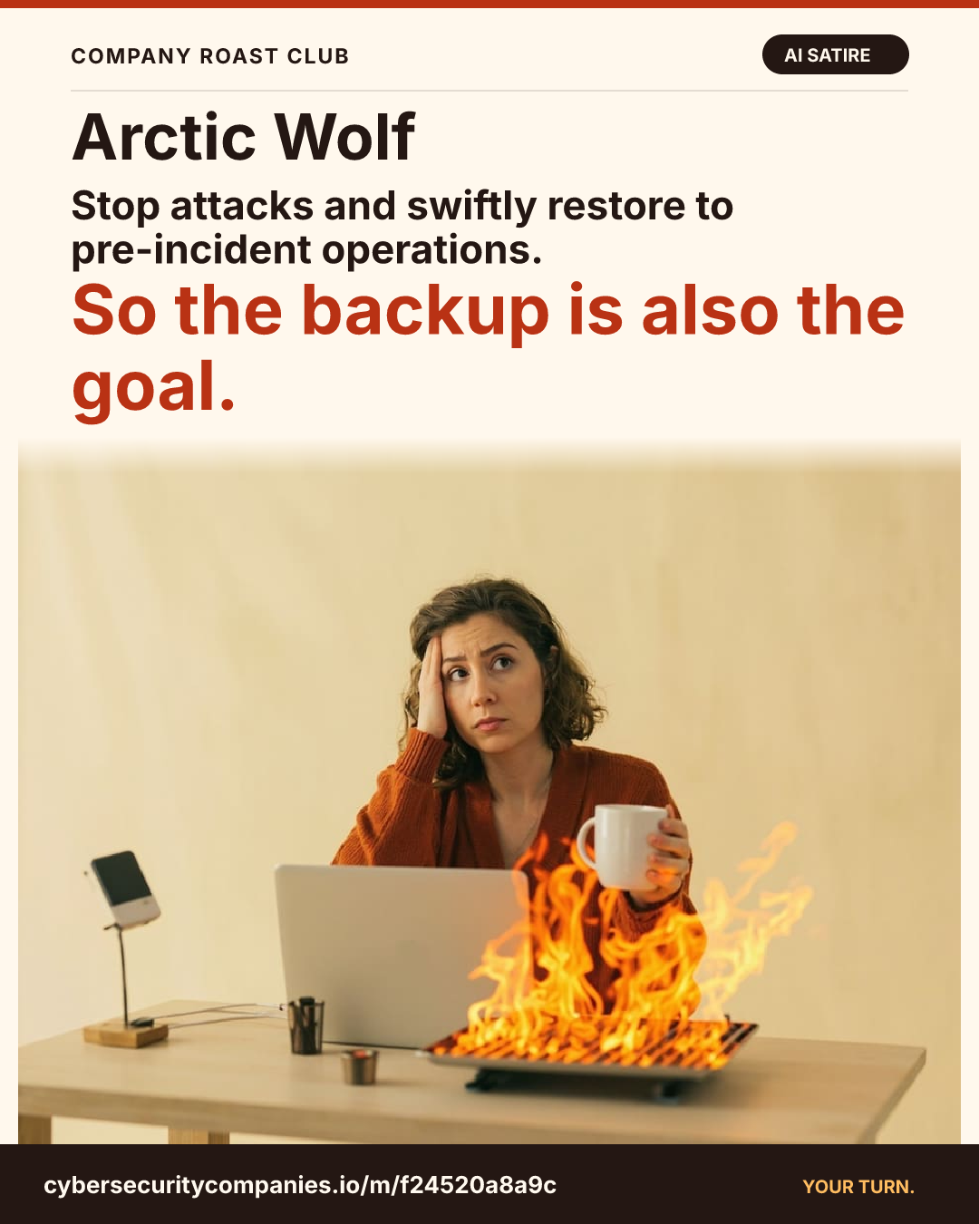 Stop attacks and swiftly restore to pre-incident operations. So the backup is also the goal.