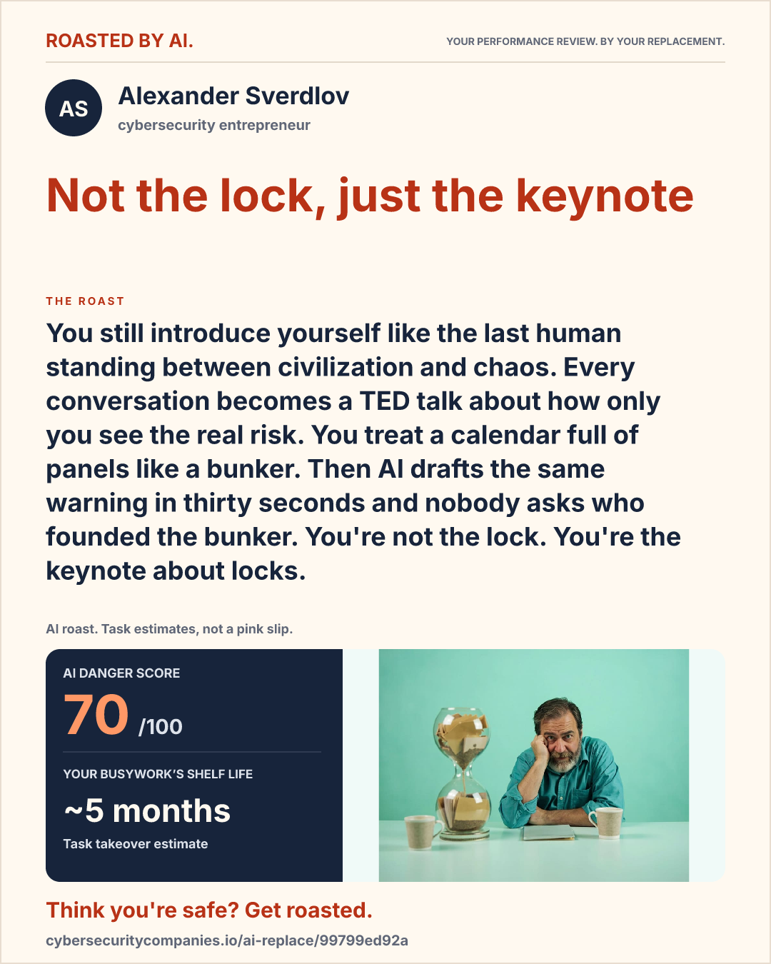 Alexander Sverdlov — Not the lock, just the keynote